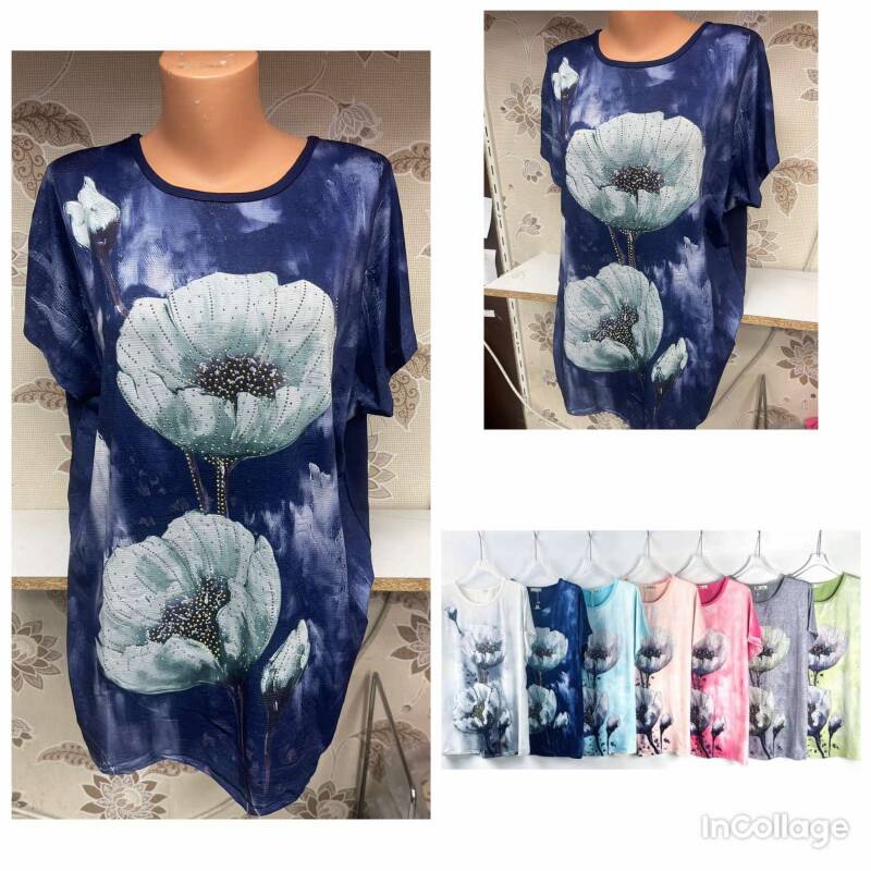 Bluzki damskie Roz L-3XL, Mix Kolor Paczka 12 szt